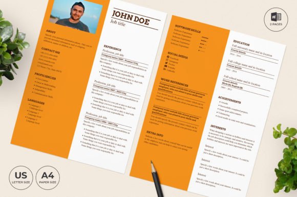 Bakery Resume Template CV: Your First Impression, Perfected