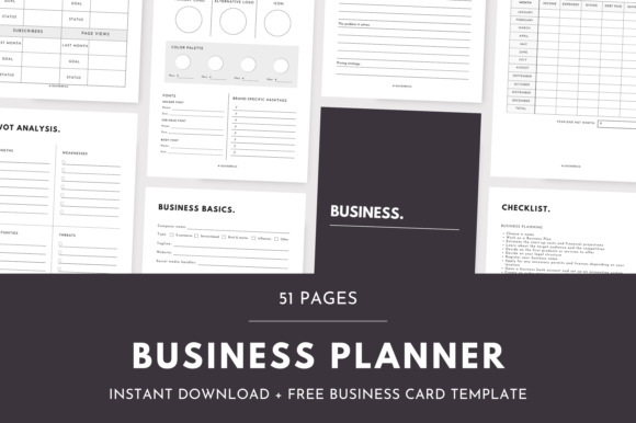 Business Planning Printable Workbook: Your Design Blueprint