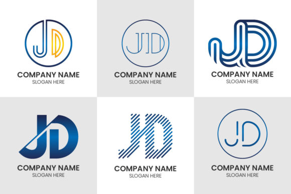 Initial Letter J D Logo Set: Crafting a Lasting Impression