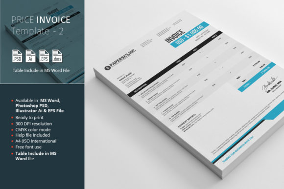 Mastering Client Billing with Price Invoice Template - 2