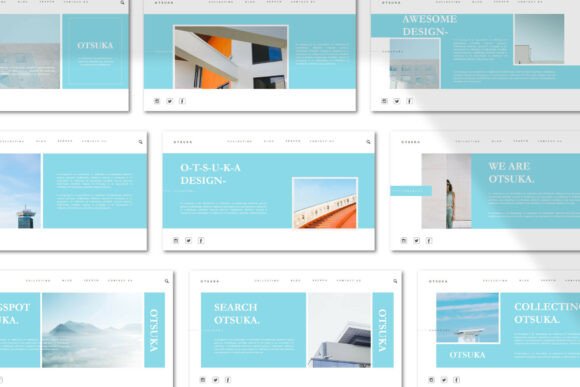 OTSUKA | Google Slide Template: A Modern Design Asset