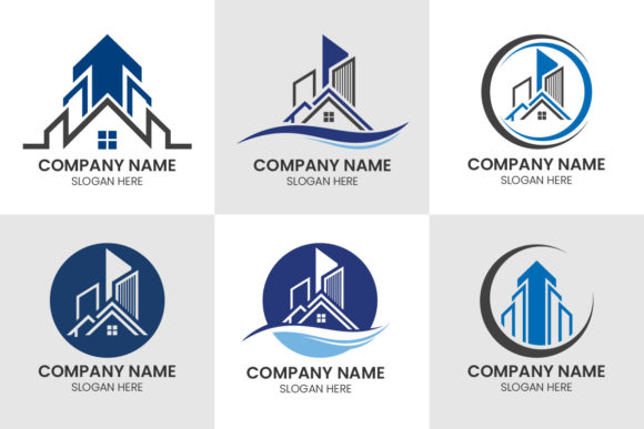 Real Estate House or Home Logo Set: Brand Your Property Business