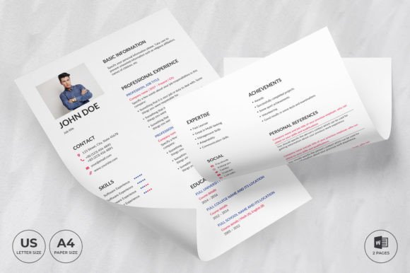 Stand Out: The Fitness Studio Resume Template CV