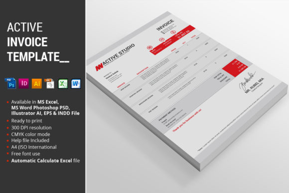 Streamline Your Billing with the Active Invoice Template