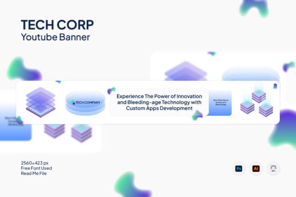 Tech Corp YouTube Banner: Professional Design for Digital Impact