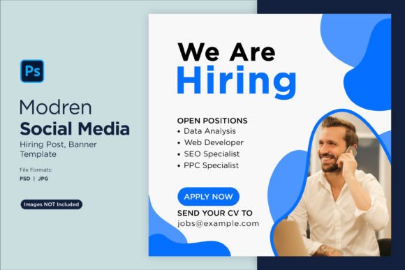 We Are Hiring Social Media Post 59: Design Template Guide